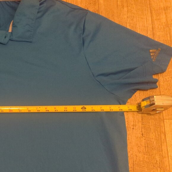 Adidas Golf Mens 3XL Solid Blue Performance Polo Shirt - Picture 6 of 9